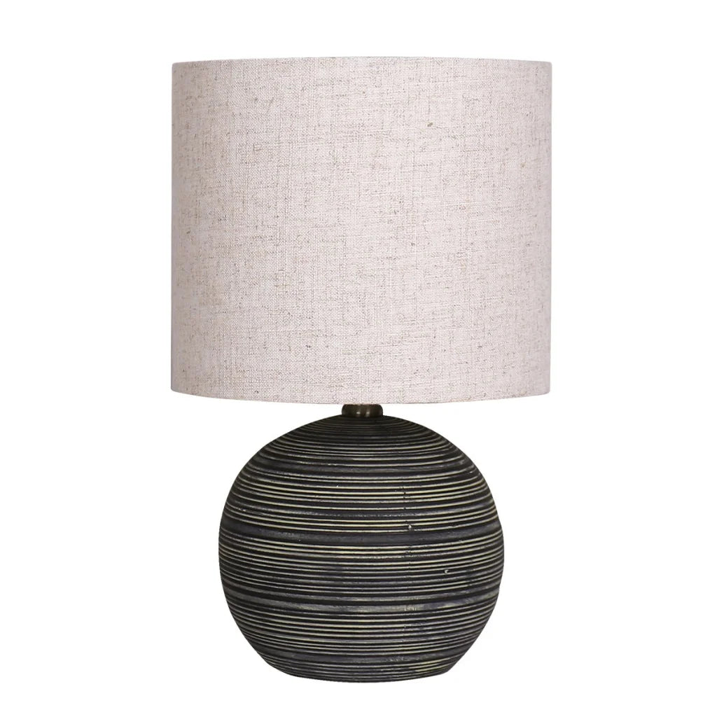 Sarantino Ceramic Table Lamp With Striped Pattern