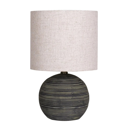Sarantino Ceramic Table Lamp With Striped Pattern