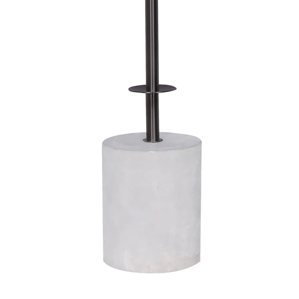 Sarantino Concrete & Metal Table Lamp with Ghost-White
