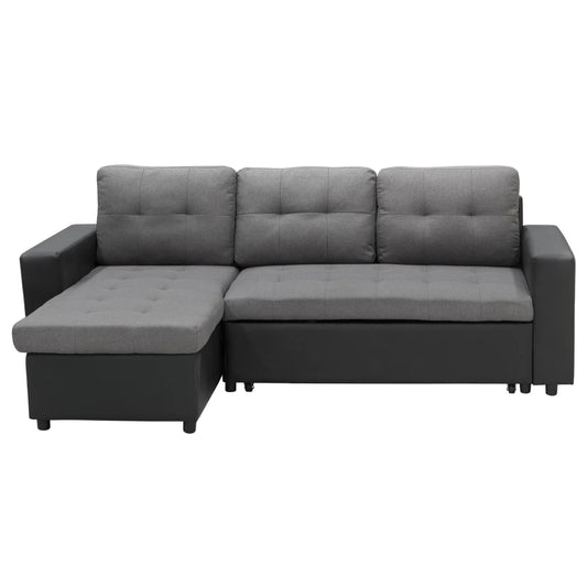 Sarantino Corner Sofa Linen Lounge Couch L-shaped Modular