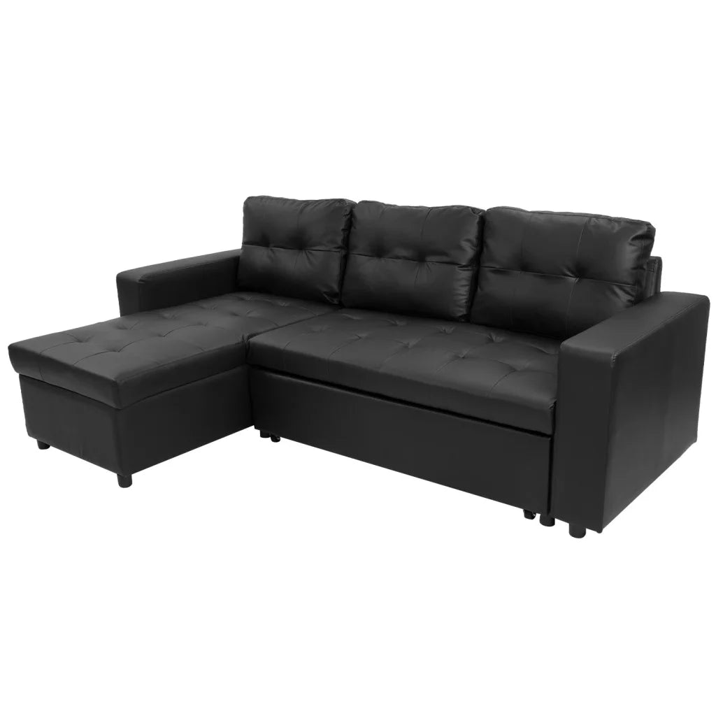 Sarantino Corner Sofa Linen Lounge Couch L-shaped Modular