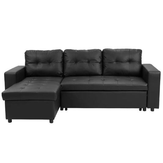 Sarantino Corner Sofa Linen Lounge Couch L-shaped Modular
