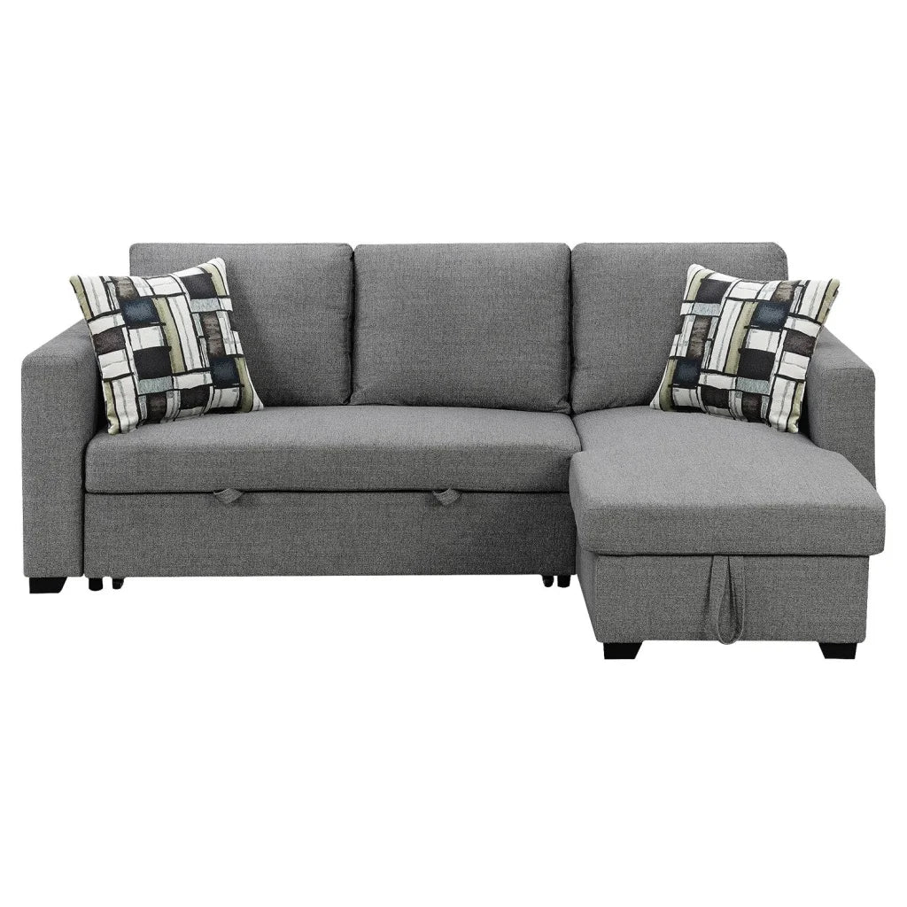 Sarantino Fontana Pullout Sofa Bed with Storage Chaise