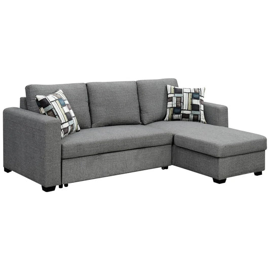 Sarantino Fontana Pullout Sofa Bed with Storage Chaise