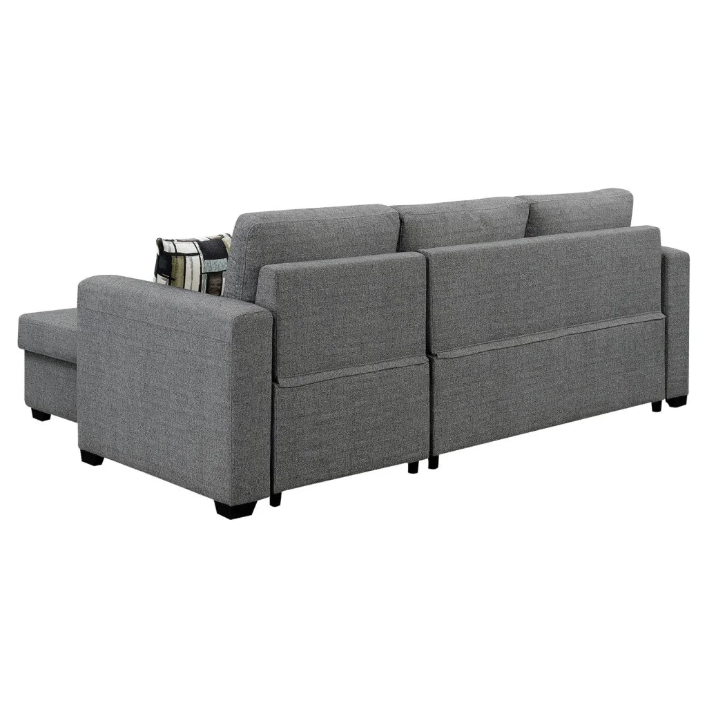 Sarantino Fontana Pullout Sofa Bed with Storage Chaise