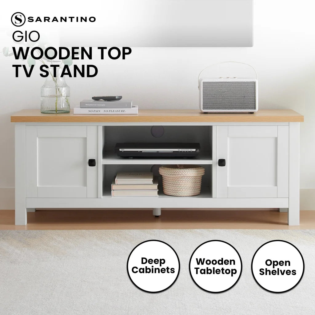 Sarantino Gio TV Entertainment Stand Cabinet Cupboard