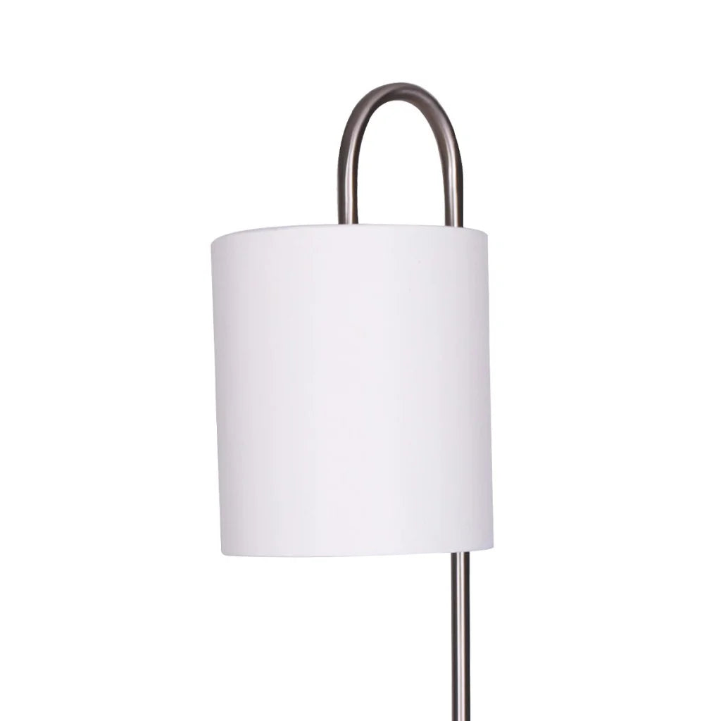 Sarantino Metal Floor Lamp with Glass Shelves - Home &