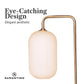 Sarantino Metal Floor Lamp With Opal Glass Shade - Home &