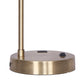 Sarantino Metal Task Lamp with USB Charging Port Antique