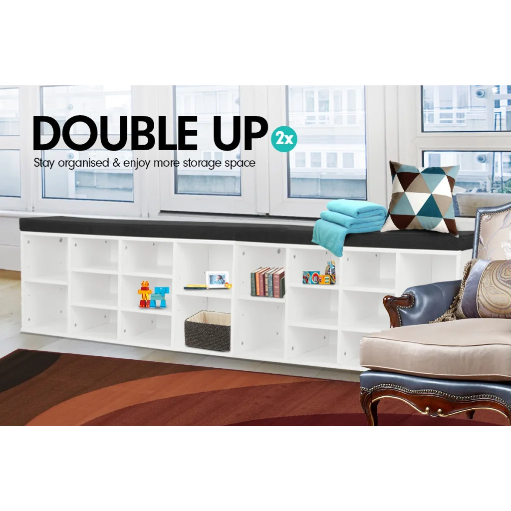 Sarantino New 10 Pairs Shoe Cabinet Rack Storage Organiser