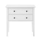 Sarantino Sven Bedside Table Night Stand - White