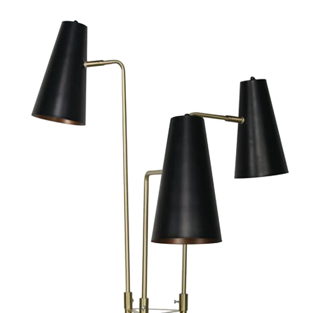 Sarantino Three Metal Shade Floor Lamp - Home & Garden >