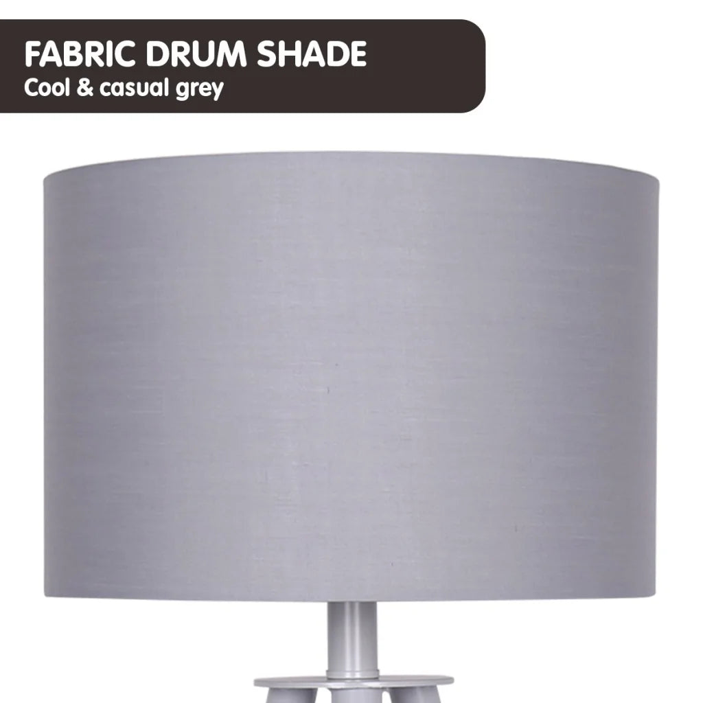 Sarantino Tripod Desk Lamp in Metal & Wood Nordic