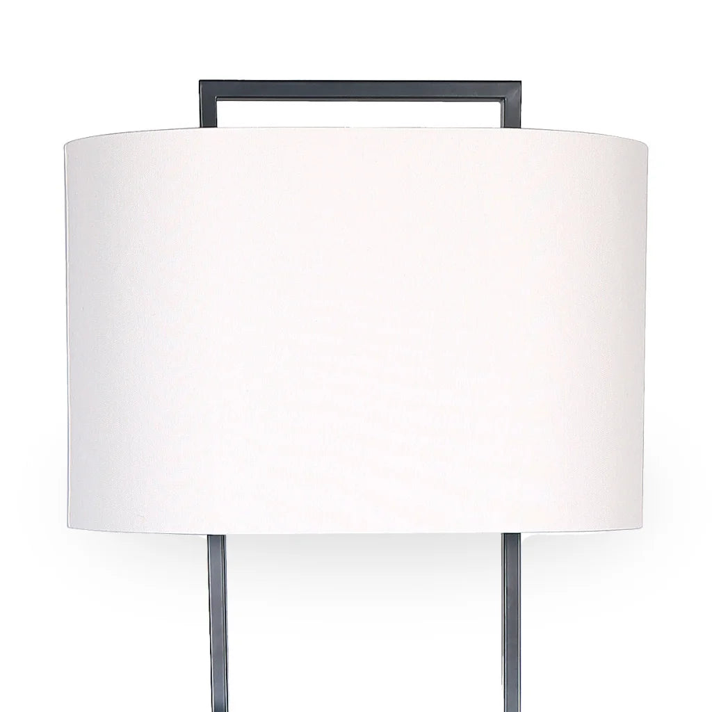 Sarantino Wood Floor Lamp in Cherry Finish - Home & Garden