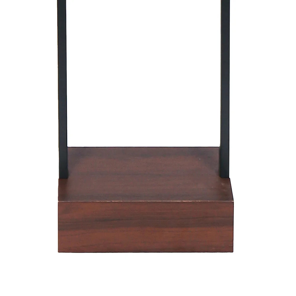 Sarantino Wood Floor Lamp in Cherry Finish - Home & Garden
