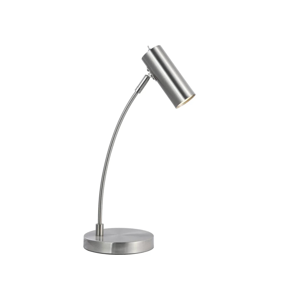 Sarla Table Lamp - Satin Chrome - Home & Garden