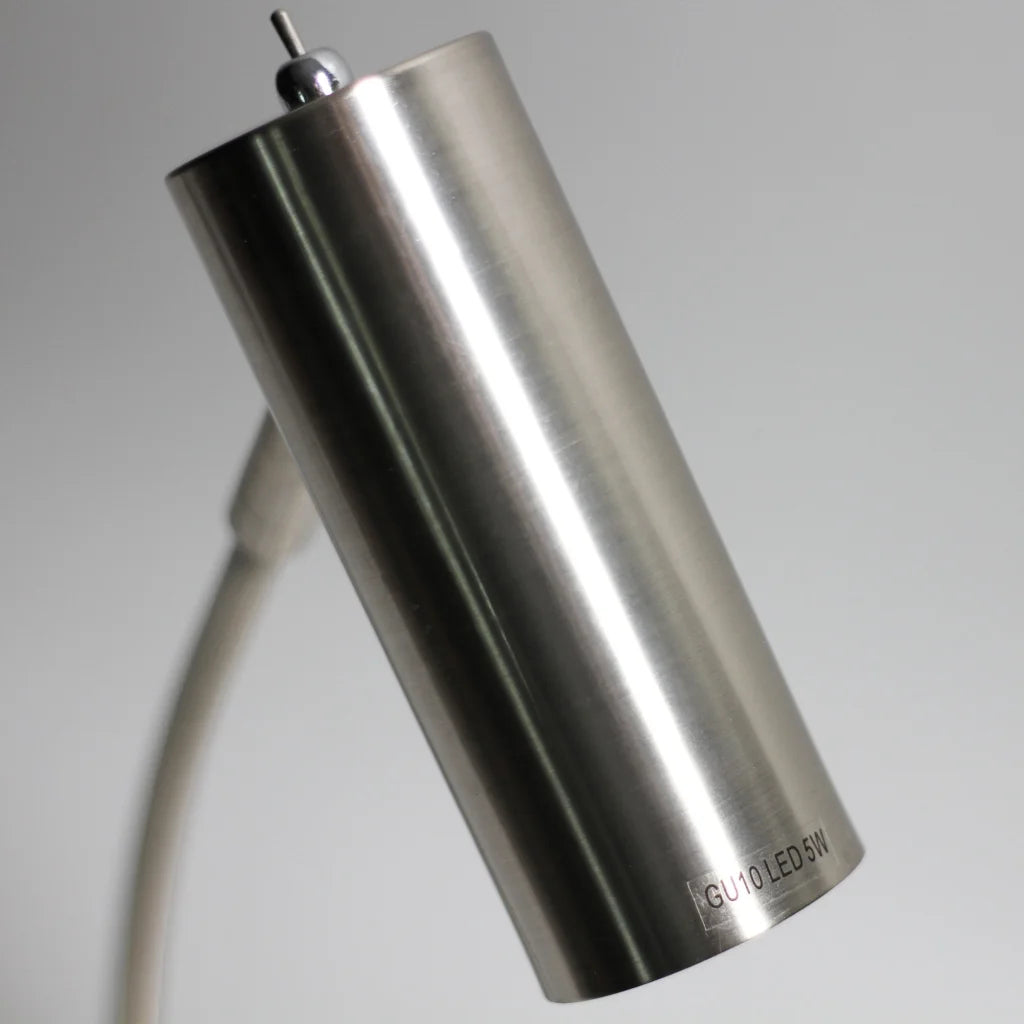 Sarla Table Lamp - Satin Chrome - Home & Garden