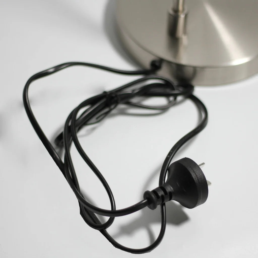 Sarla Table Lamp - Satin Chrome - Home & Garden