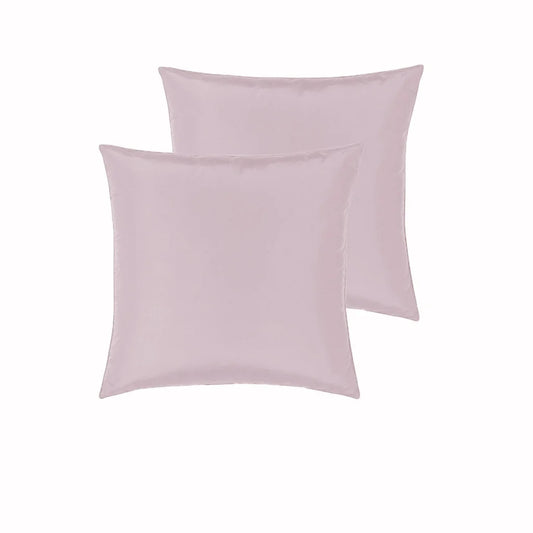 Satin European Pillowcases PepperMill Pair - Coral - Home &