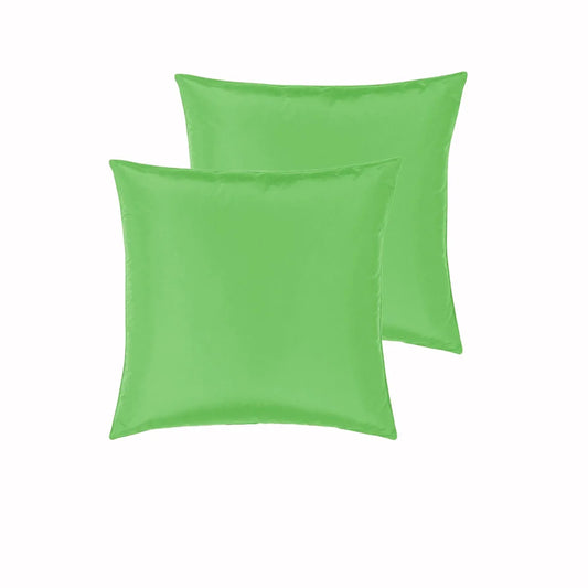 Satin European Pillowcases PepperMill Pair - Lime - Home &