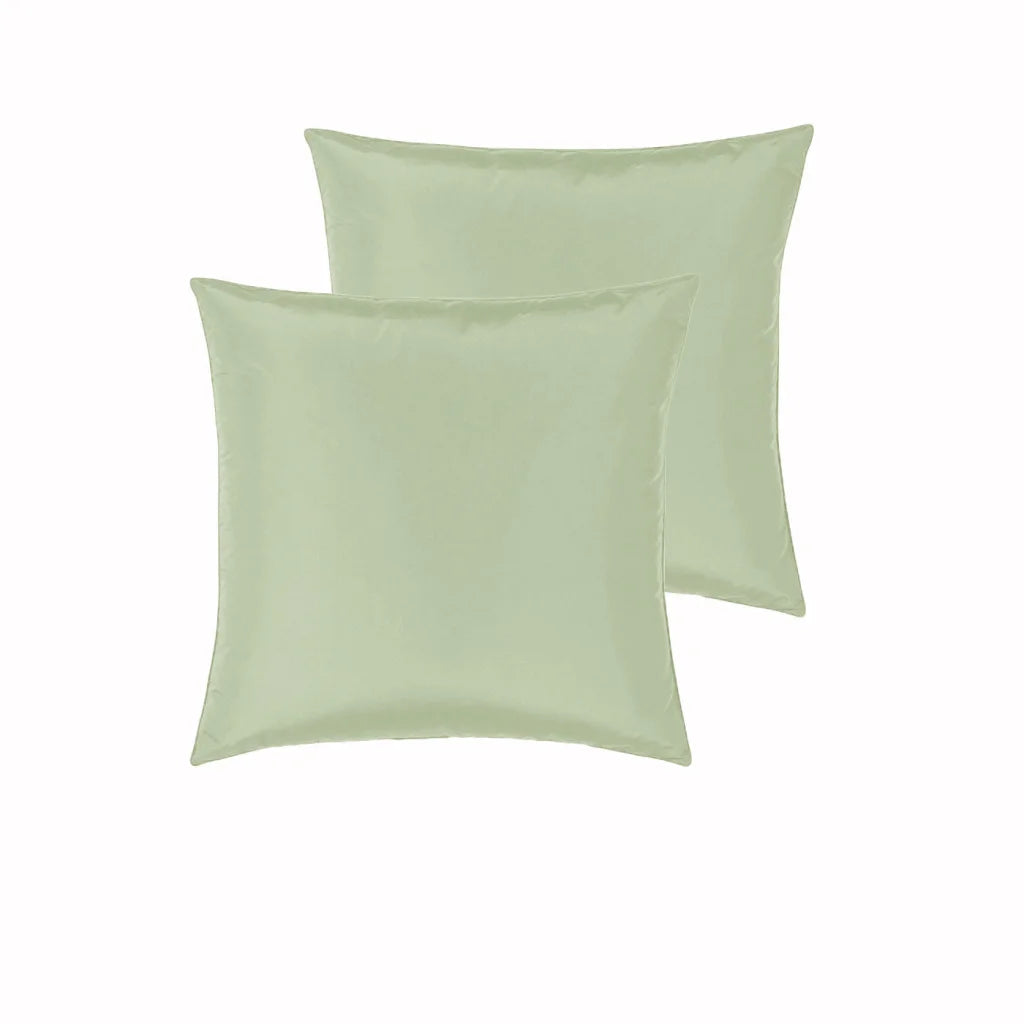 Satin European Pillowcases PepperMill Pair - Moss - Home &