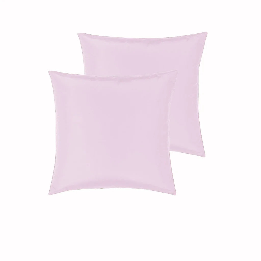 Satin European Pillowcases PepperMill Pair - Pink - Home &
