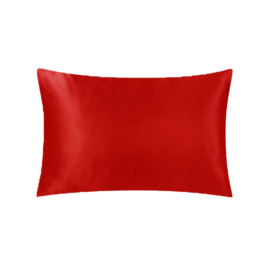 Satin Standard Pillowcase - Red - Home & Garden