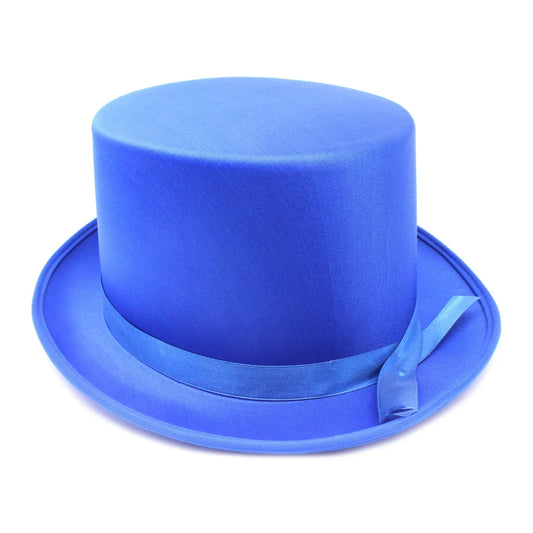 SATIN TOP HAT Costume Party Cap Fancy Dress Trilby Fedora