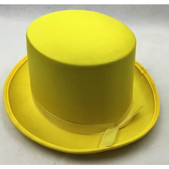 SATIN TOP HAT Costume Party Cap Fancy Dress Trilby Fedora