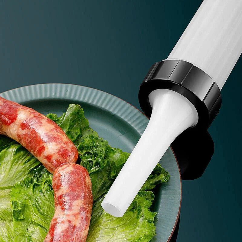 Sausage Machine Meat Filler Stuffer Salami Maker Funnel Hand