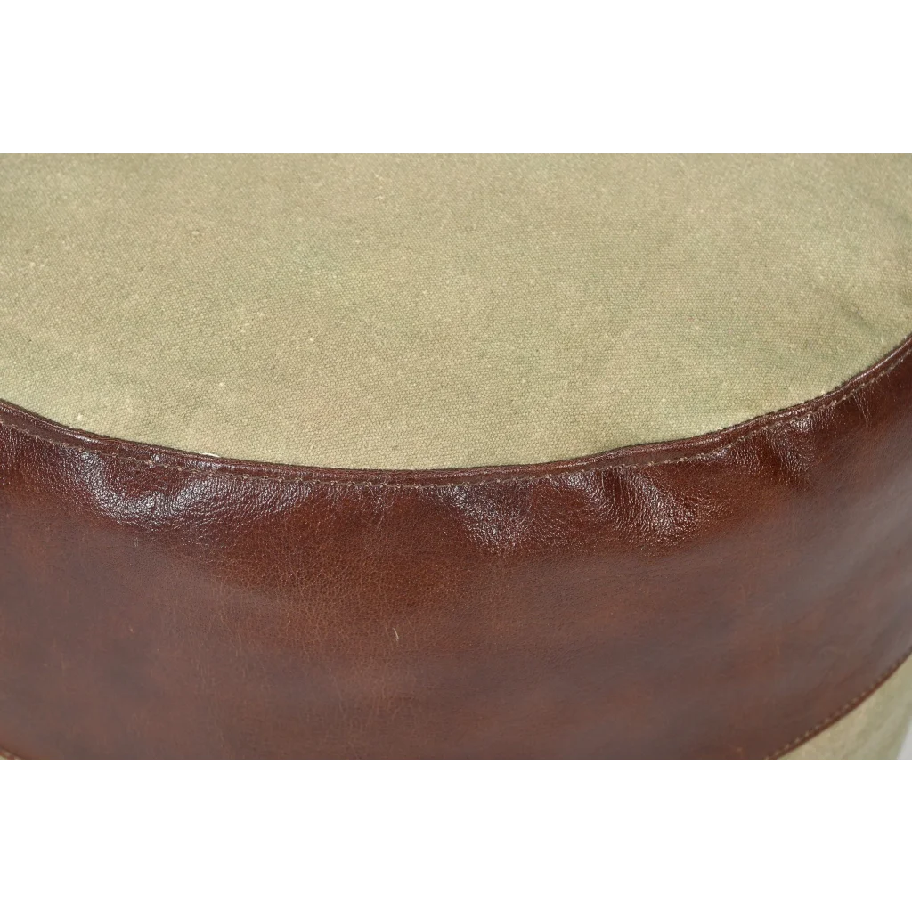 SAVON FRANCE ROUND HAND MADE OTTOMAN - Furniture > Living