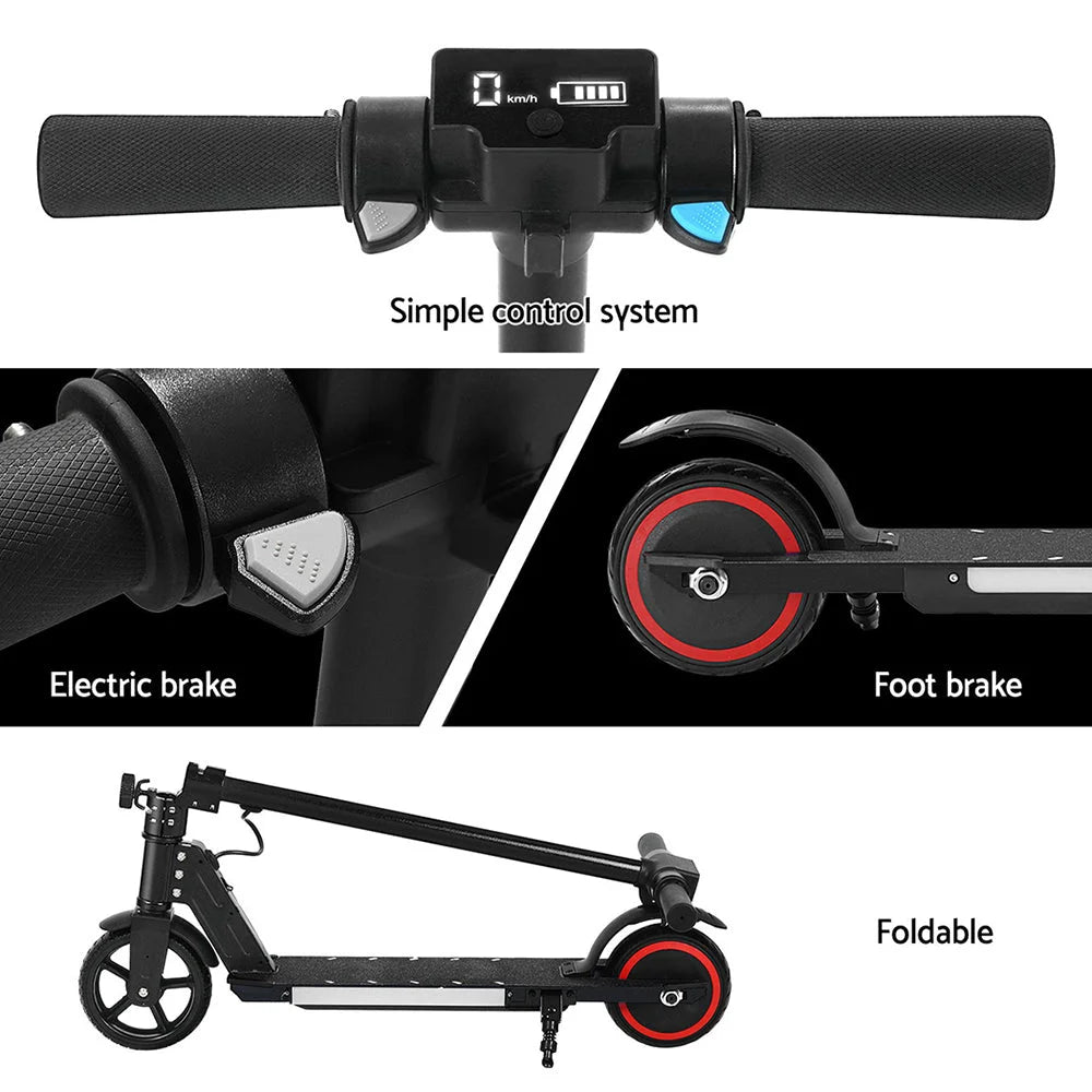 Scooter 130W 16KM/H LED Light Folding Portable for Kids