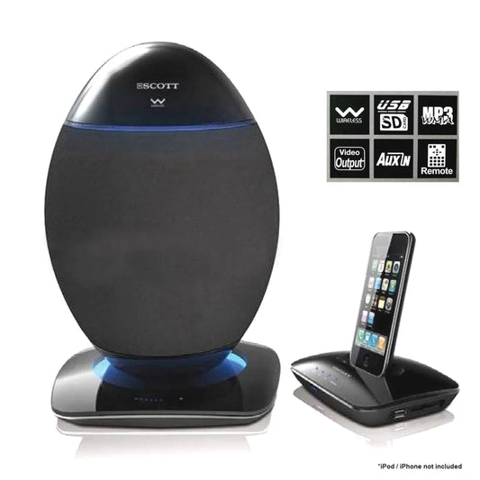 Scott 2.4Ghz Wireless OVE Speaker System USB SD Bluetooth
