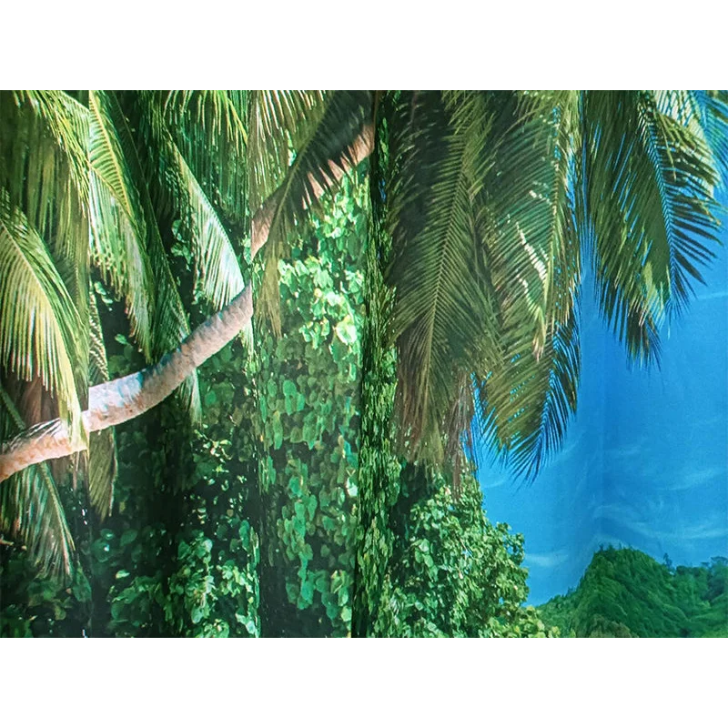 Sea View 3D Printing Blockout Curtains 260x213cm PINCH