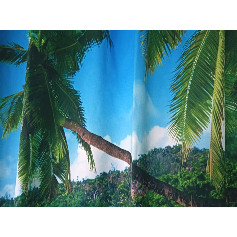 Sea View 3D Printing Blockout Curtains 260x213cm PINCH