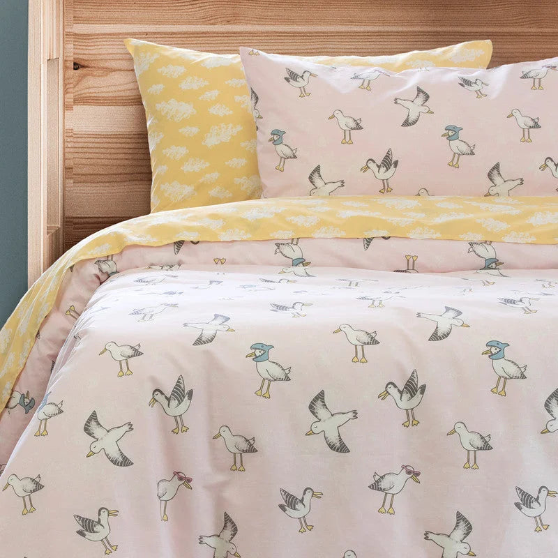Seagulls Quilt Cover Set - Single - Home & Garden