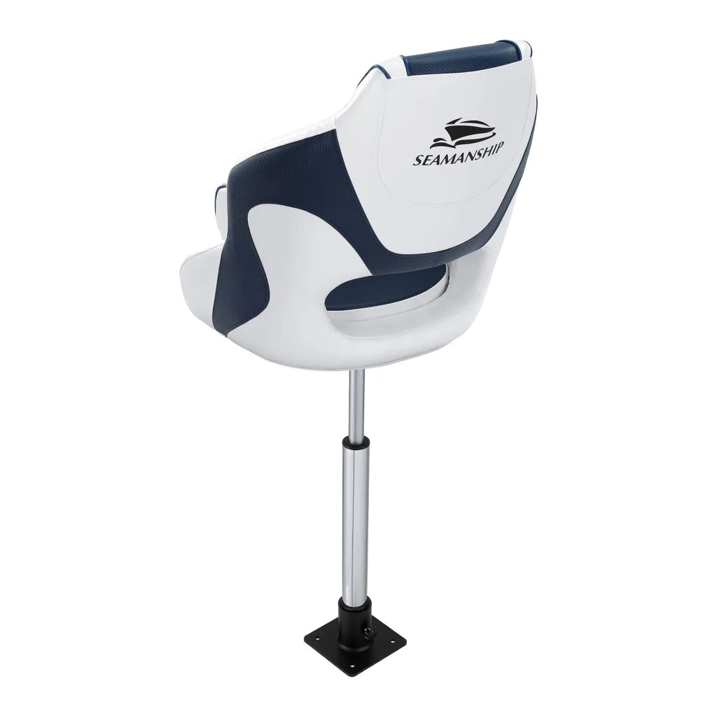 Blue 15cm seamanship captain bucket with key surfaces and edge shape