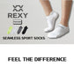 Seamless Sport Sneakers Socks Non-Slip Heel Tab