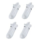 Seamless Sport Sneakers Socks Non-Slip Heel Tab White