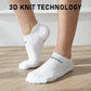 Seamless Sport Sneakers Socks Non-Slip Heel Tab White
