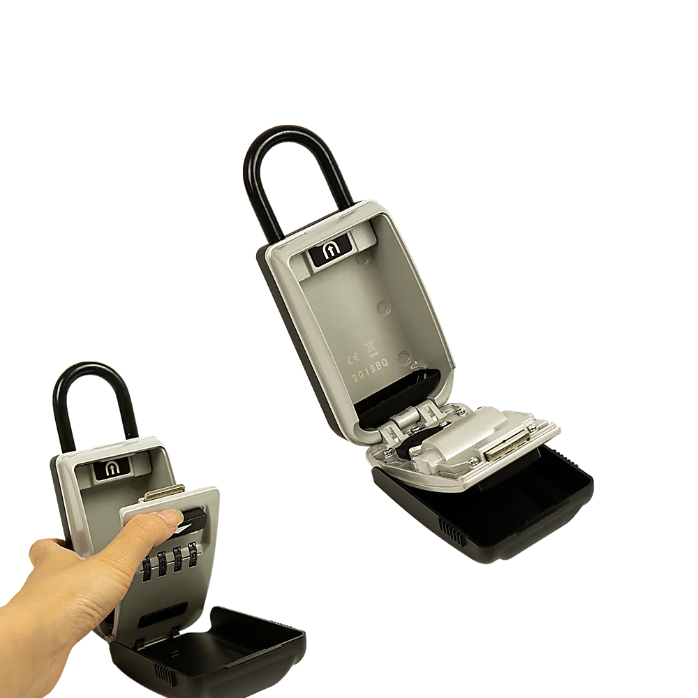 Security 4-Digit Combination Cable Lock Box with Luminous