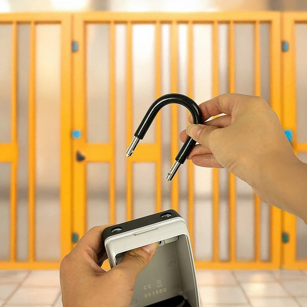 Security 4-Digit Combination Cable Lock Box with Luminous