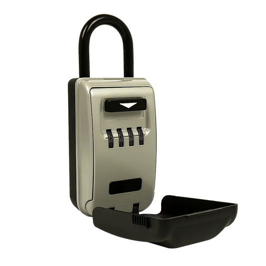 Security 4-Digit Combination Cable Lock Box with Luminous