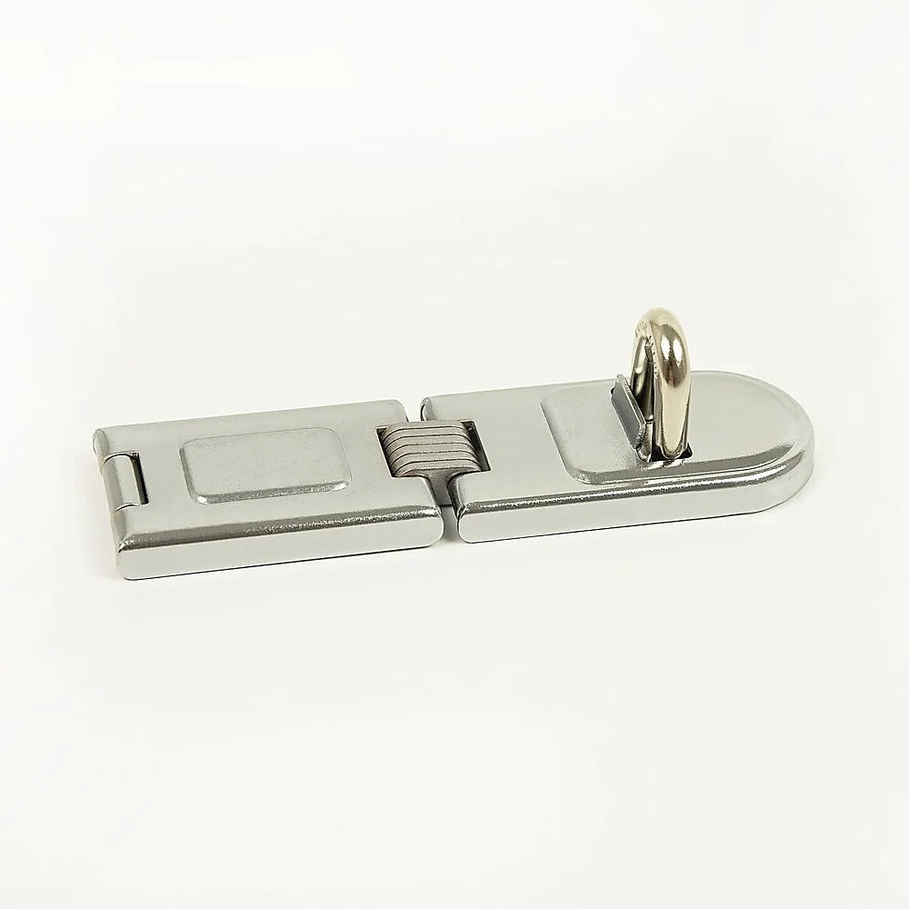 Security Lock Hardened Steel Fixed Staple Hasp - 6-1/4 in. L