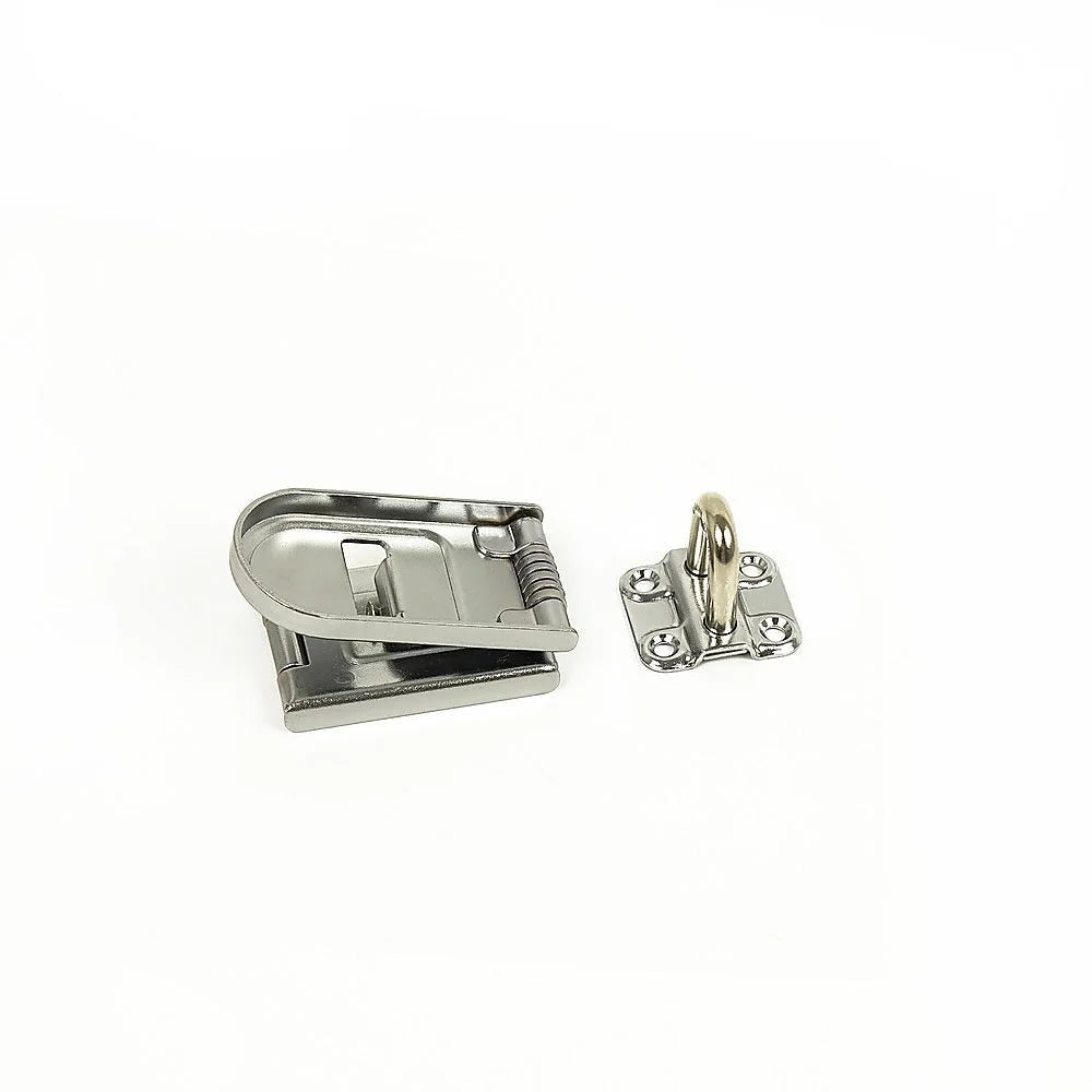 Security Lock Hardened Steel Fixed Staple Hasp - 6-1/4 in. L