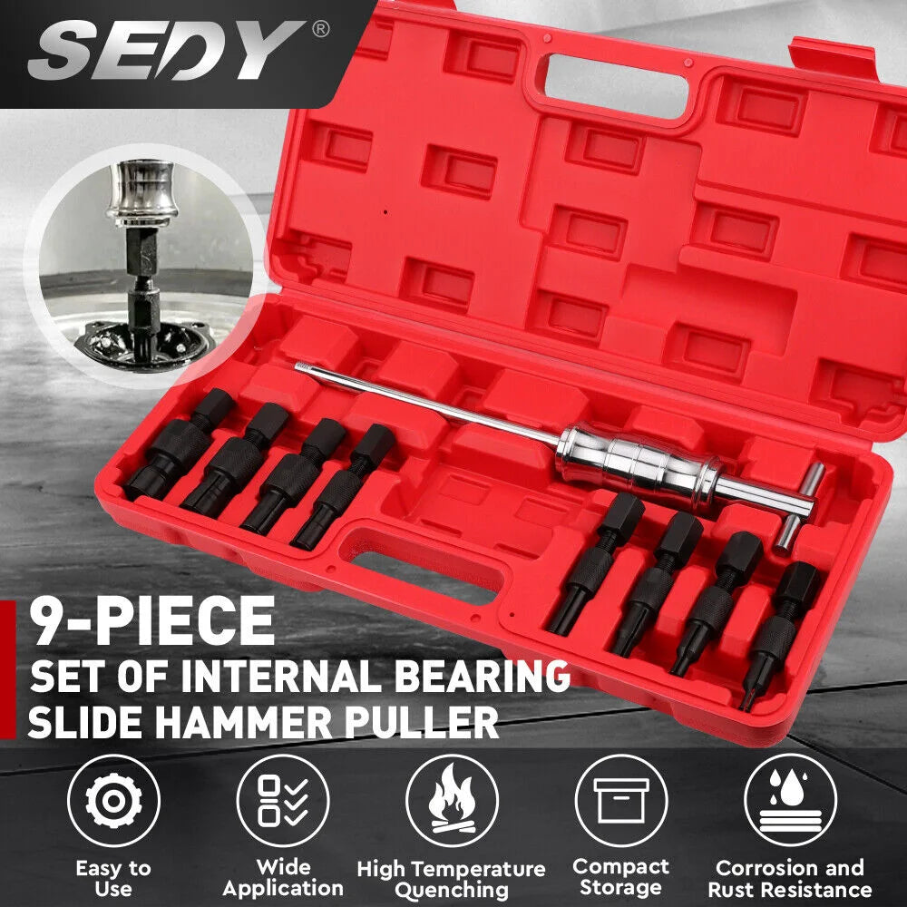 SEDY Inner Bearing Puller Set 9Pcs Slide Hammer Internal