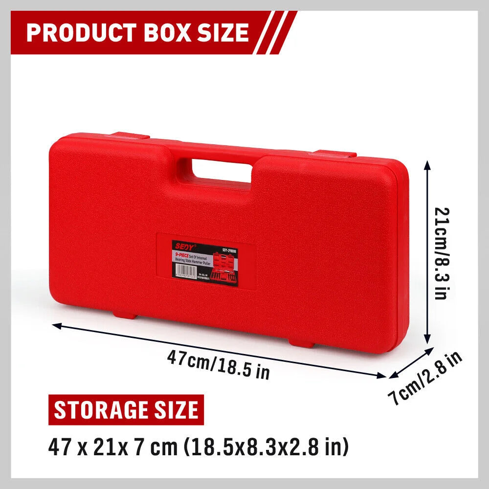 SEDY Inner Bearing Puller Set 9Pcs Slide Hammer Internal