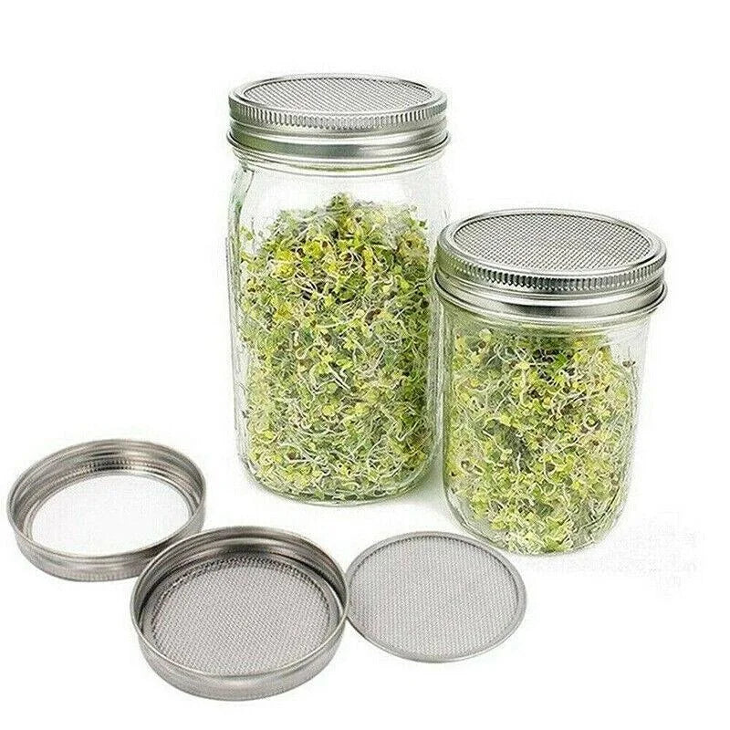 Seed Sprouting Lids Tools Strainer Screen Kits For Wide