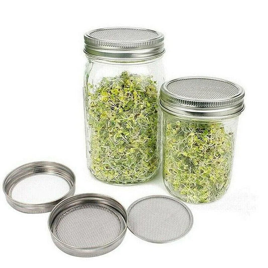Seed Sprouting Lids Tools Strainer Screen Kits For Wide