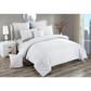 Seersucker Duvet Quilt Cover Set Double Size White - Home &